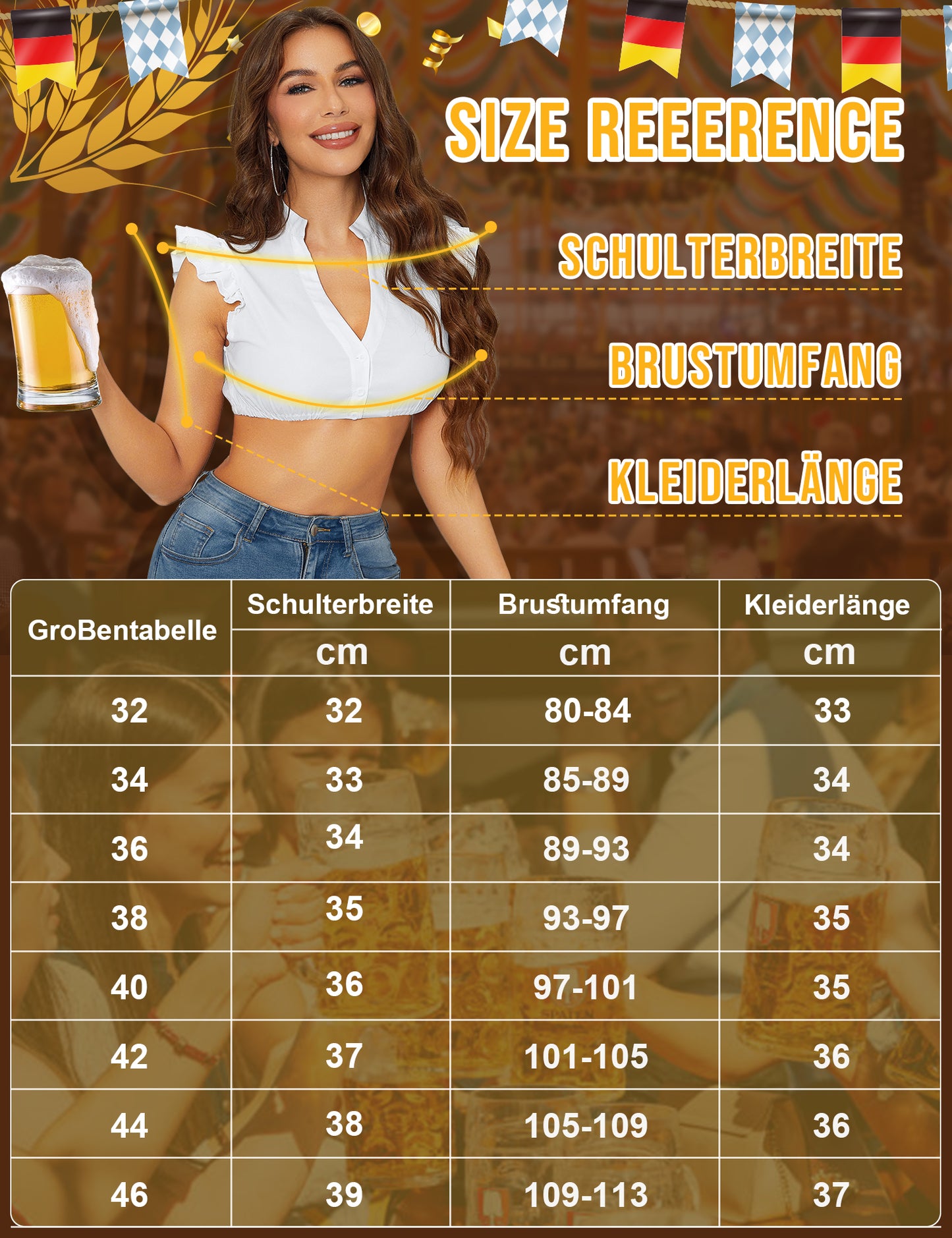 DIRNDLBLUSEN Dirndl Bluse Damen Flügelärmel Oktoberfest Bierbekleidung Dirndl Damen Weißes Hemd Dirndlbluse Kurzarm Bayerisches Bierfest