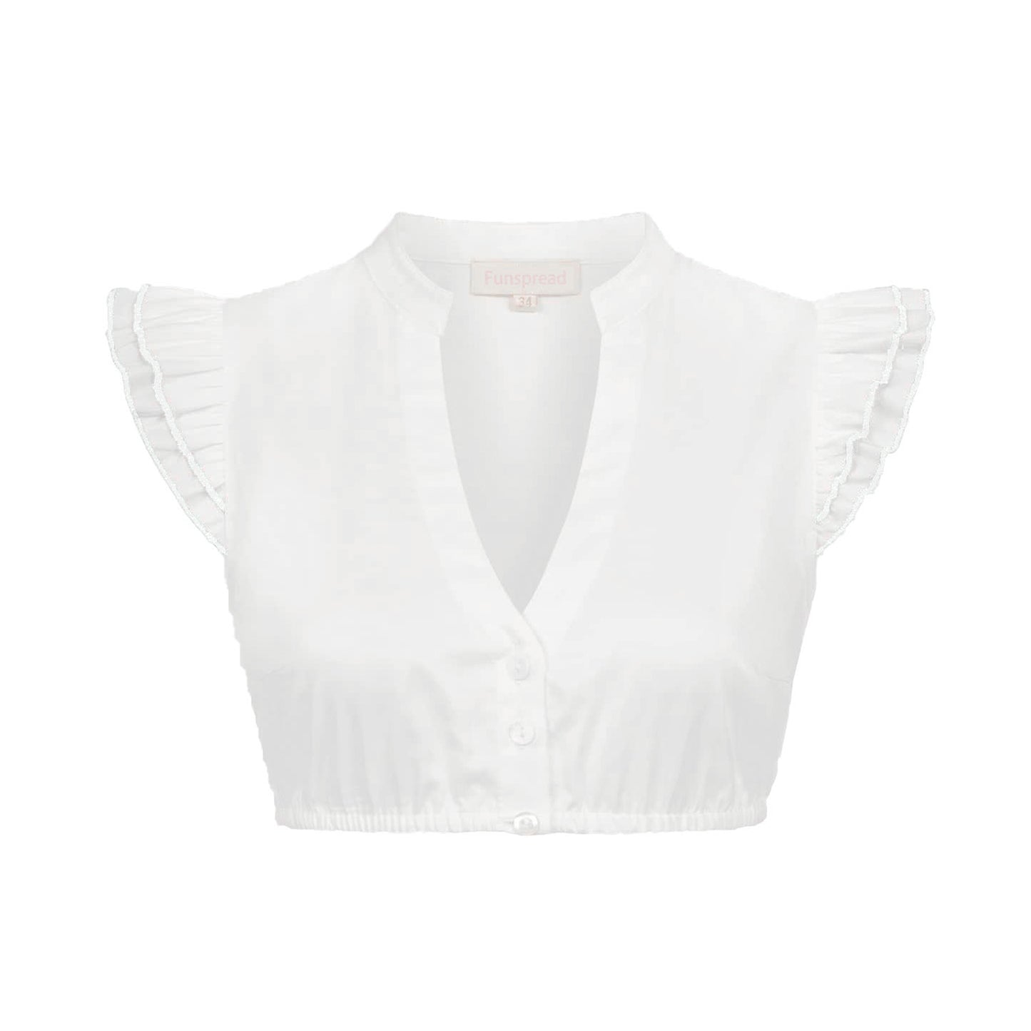 DIRNDLBLUSEN Dirndl Bluse Damen Flügelärmel Oktoberfest Bierbekleidung Dirndl Damen Weißes Hemd Dirndlbluse Kurzarm Bayerisches Bierfest